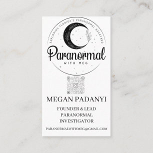 Paranormal mit Meg Business Cards ohne Foto Visitenkarte