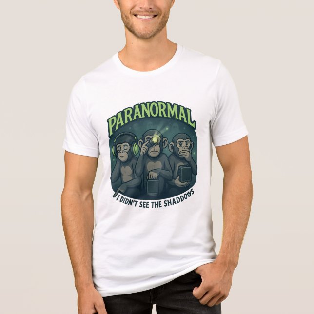 Paranormal Monkey Ghost-Hunting Tee (Vorderseite)