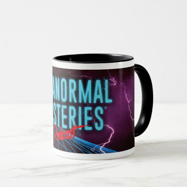 Paranormale Mysterien Synthwave-Tasse Tasse (VorderseiteRechts)