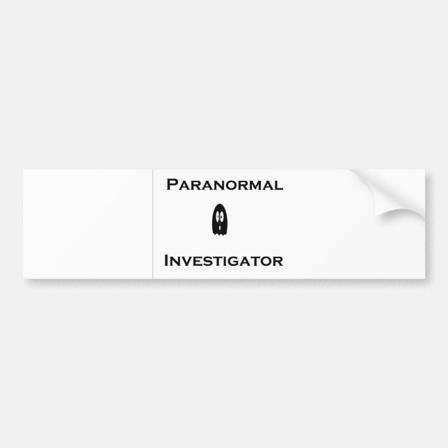 Paranormale Untersuchung Autoaufkleber (Vorne)