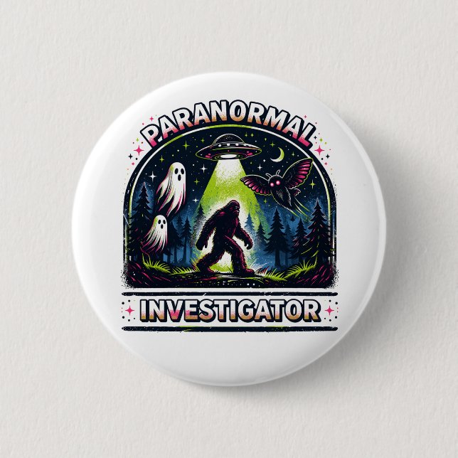 Paranormaler Ermittler Button (Vorderseite)