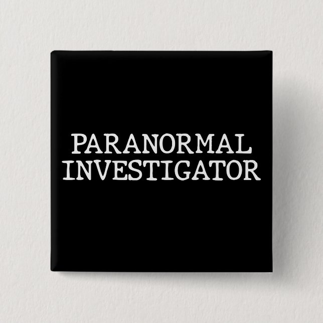 Paranormaler Ermittler Geist Jagd EVP Button (Vorderseite)