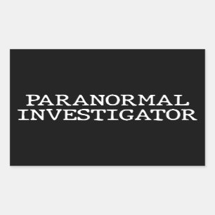 Paranormaler Ermittler Geist Jagd EVP Rechteckiger Aufkleber