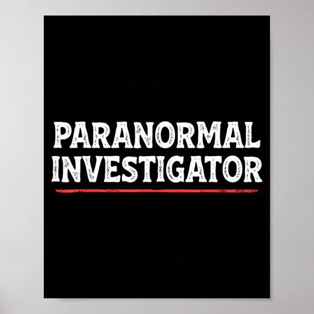 Paranormaler Ermittler Geistjäger Jäger Lustig Poster (Vorne)