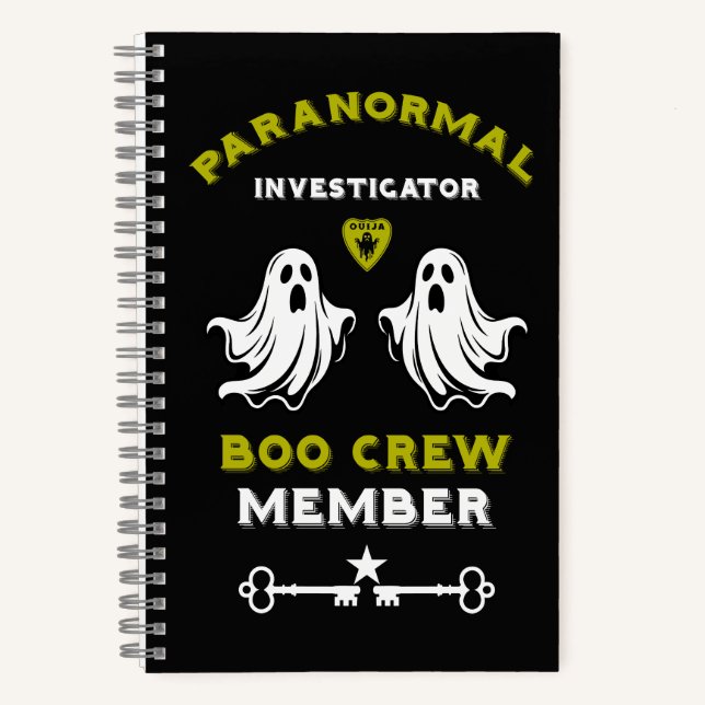 Paranormaler Ermittler Geistjäger Notizbuch (Vorderseite)