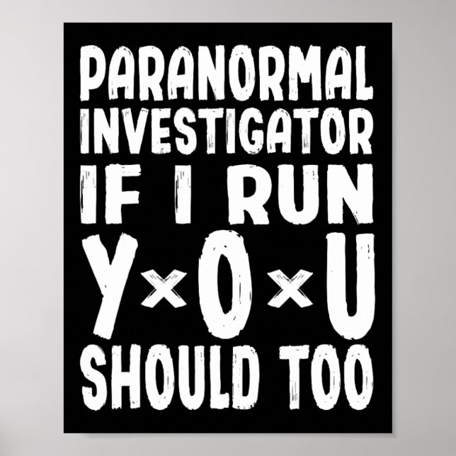 Paranormaler Ermittler, wenn ich sie führe, sollte Poster (Vorne)