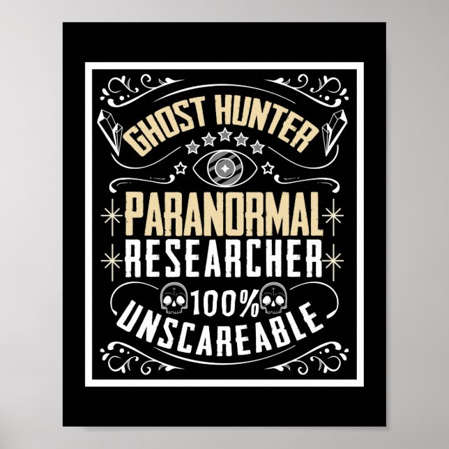 Paranormaler Forscher Poster (Vorne)