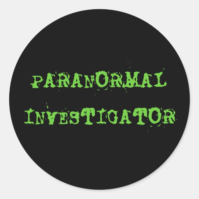 PARANORMALINVESTIGATOR STICKER (Vorderseite)