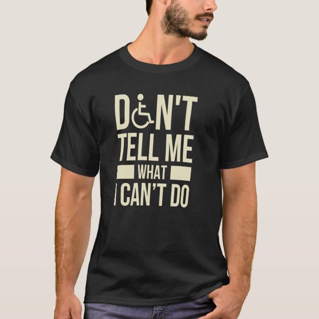 Paraplegium für behinderte Rollstuhlfahrer T-Shirt (Vorderseite)