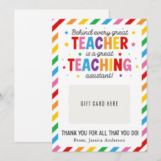 Paraprofessional Appreciation Day Gift Card Holder Einladung