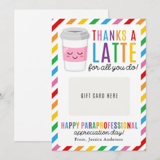 Paraprofessional Appreciation Day Gift Card Holder Einladung
