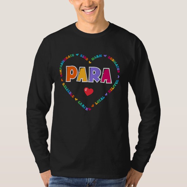 Paraprofessional Appreciation Week Back to School  T-Shirt (Vorderseite)