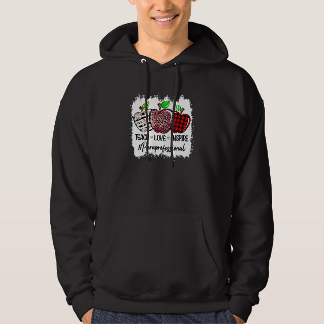 Paraprofessional For Teacher Student Kids Back To  Hoodie (Vorderseite)
