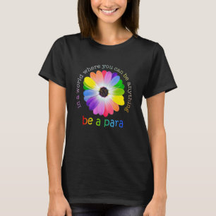 Paraprofessional Life Boho Leopard Regenbogen Zurü T-Shirt