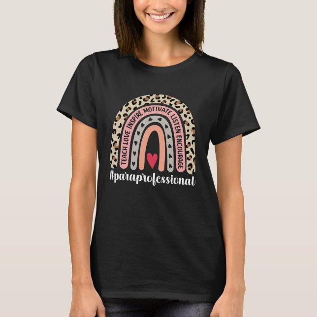 Paraprofessional Really Tired At Night Paraeducato T-Shirt (Vorderseite)