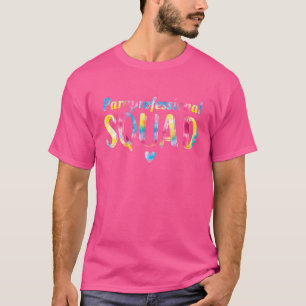 Paraprofessional Squad Gefärbte Krawatte Para Pro T-Shirt