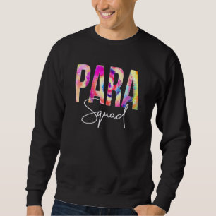 Paraprofessional Squad Gefärbte Krawatte zurück zu Sweatshirt