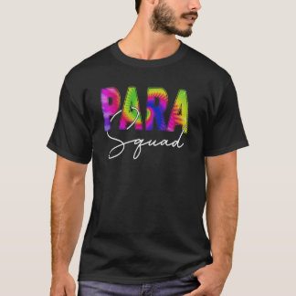 Paraprofessional Squad Teacher Gefärbte Krawatte z T-Shirt