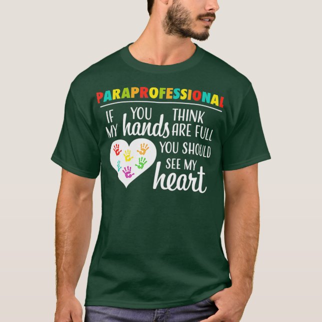 Paraprofessional Teacher Assistant Cute School T-Shirt (Vorderseite)