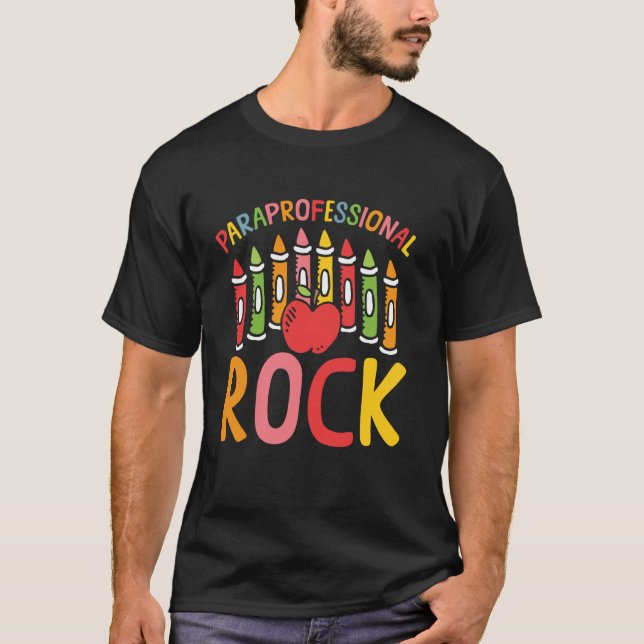 Paraprofessionals Rock Para Erzieher T-Shirt (Vorderseite)
