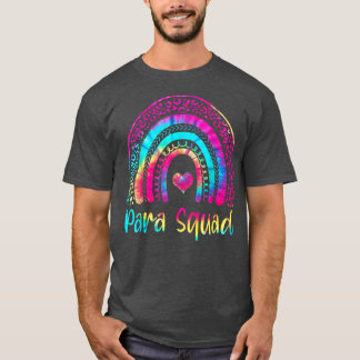 Paraprofessionelles Para-Squad-Lehrer-Crew-Tie-Dye T-Shirt
