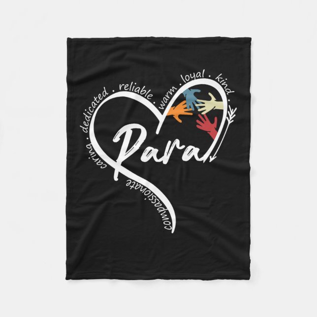 Paraprofi-grafische T-Shirts gehen zurück zur Schu Fleecedecke (Vorderseite)