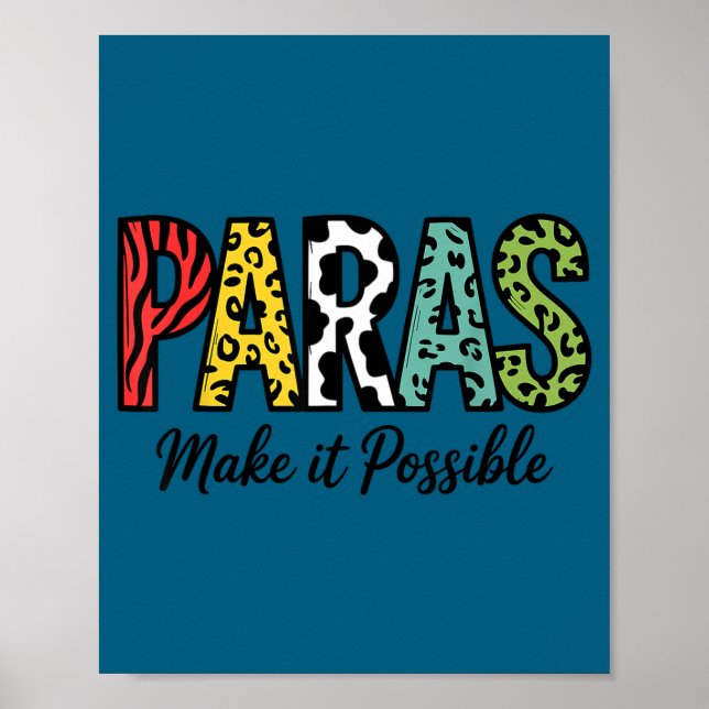 Paras ermöglichen Lehrerparaprofessional Poster (Vorne)