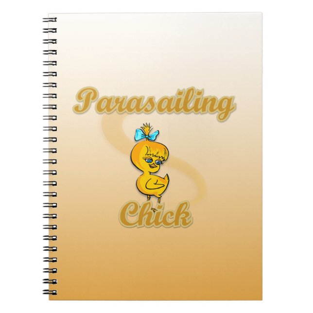 Parasailing Chick Notizblock (Vorderseite)