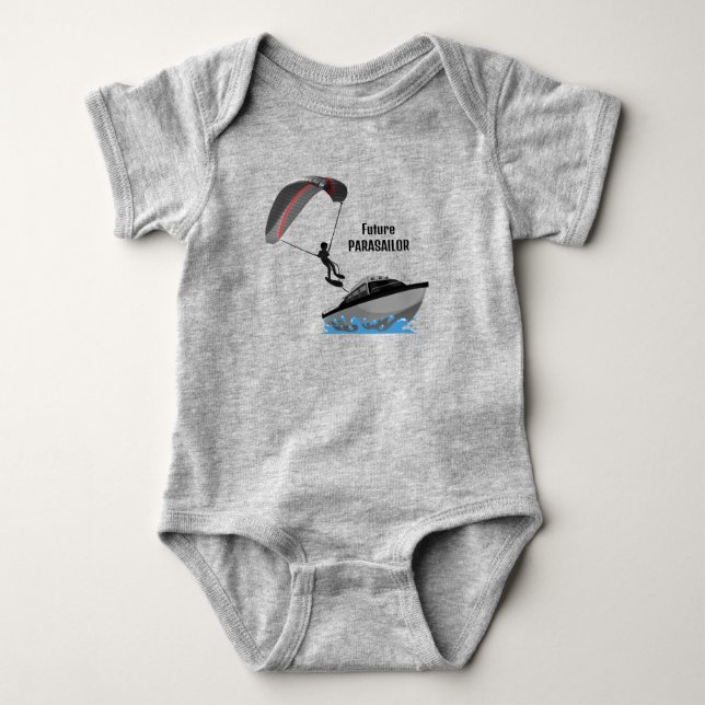 Parasailing Design Baby Bodysuit Strampler (Vorderseite)