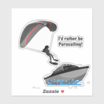 Parasailing-Design für Vinyl-Aufkleber nach Maß