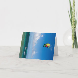 Parasailing in der Karibik Karte