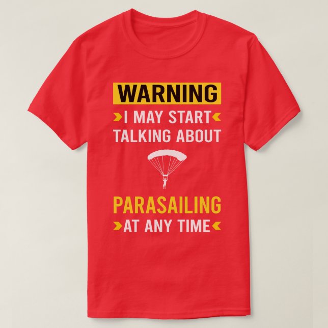 Parasailing Parascending Parasailing T-Shirt (Design vorne)