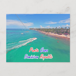 PARASAILING PUNTA CANA POSTCARD POSTKARTE