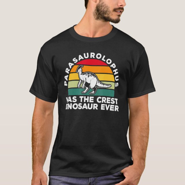 Parasaurolophus Crest Dinosaur Ever Retro Parasaur T-Shirt (Vorderseite)