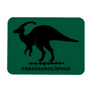 Parasaurolophus-Dinosaur-Silhouette flexibel Magnet