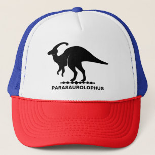 Parasaurolophus-Dinosaur-Silhouette-Trucker-Mütze Truckerkappe