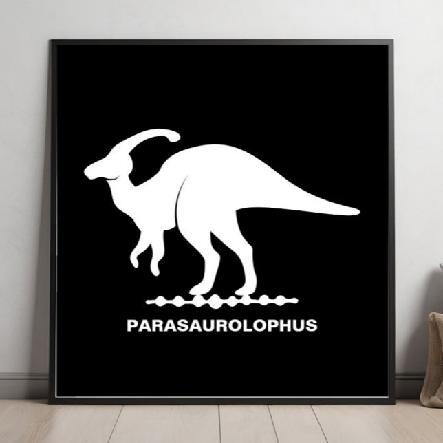 Parasaurolophus Dinosaurer-Silhouette Poster (Von Creator hochgeladen)