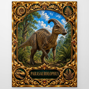 Parasaurolophus, Juwelen-Erbstück-Kunst Postkarte