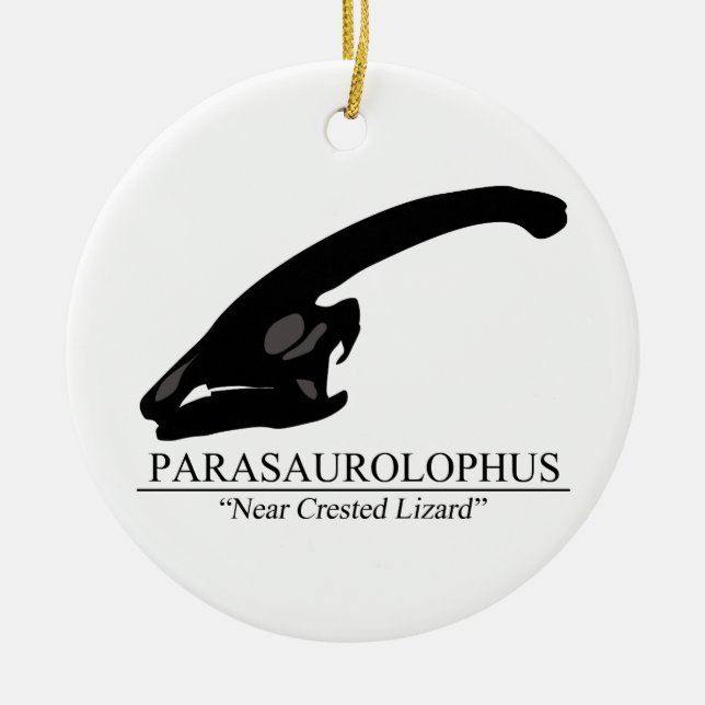 Parasaurolophus Keramik Ornament (Vorne)