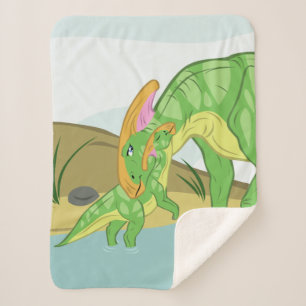 Parasaurolophus Mama und Baby Sherpadecke