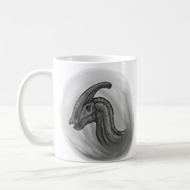 Parasaurolophus Sketch Kaffeetasse (Links)