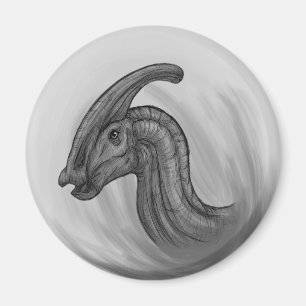 Parasaurolophus Skizze Magnet