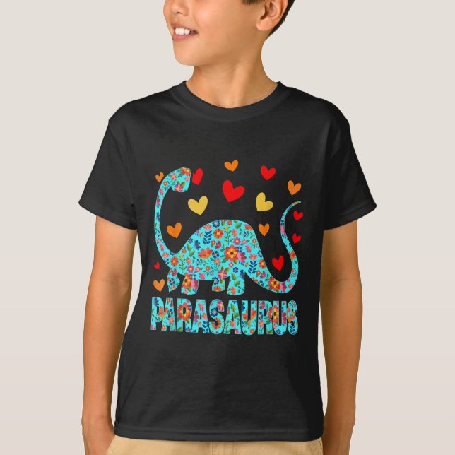 Parasaurus Paraprofessional Paraeducator Dinosaur  T-Shirt (Vorderseite)