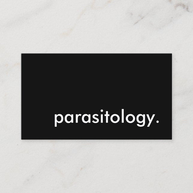 Parasitologie Visitenkarte (Vorderseite)