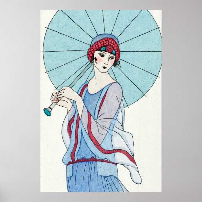 Parasol Vintages Portrait Poster (Vorne)