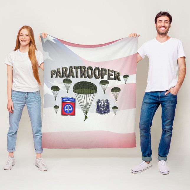 Paratrooper, 82. Im Flugzeug Fleecedecke (Beispiel)