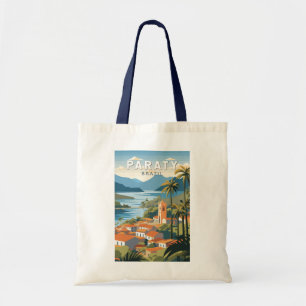 Paraty Brasilien Reise Kunst Vintage Tragetasche