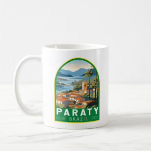 Paraty Brazil Travel Art Vintag Kaffeetasse
