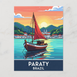 Paraty Brazil Travel Postkarte