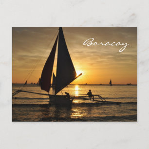 Paraw Sailboat Boracay Postcard Postkarte